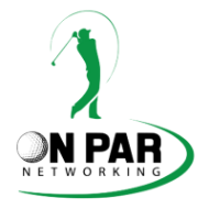 On Par Golf Networking header logo